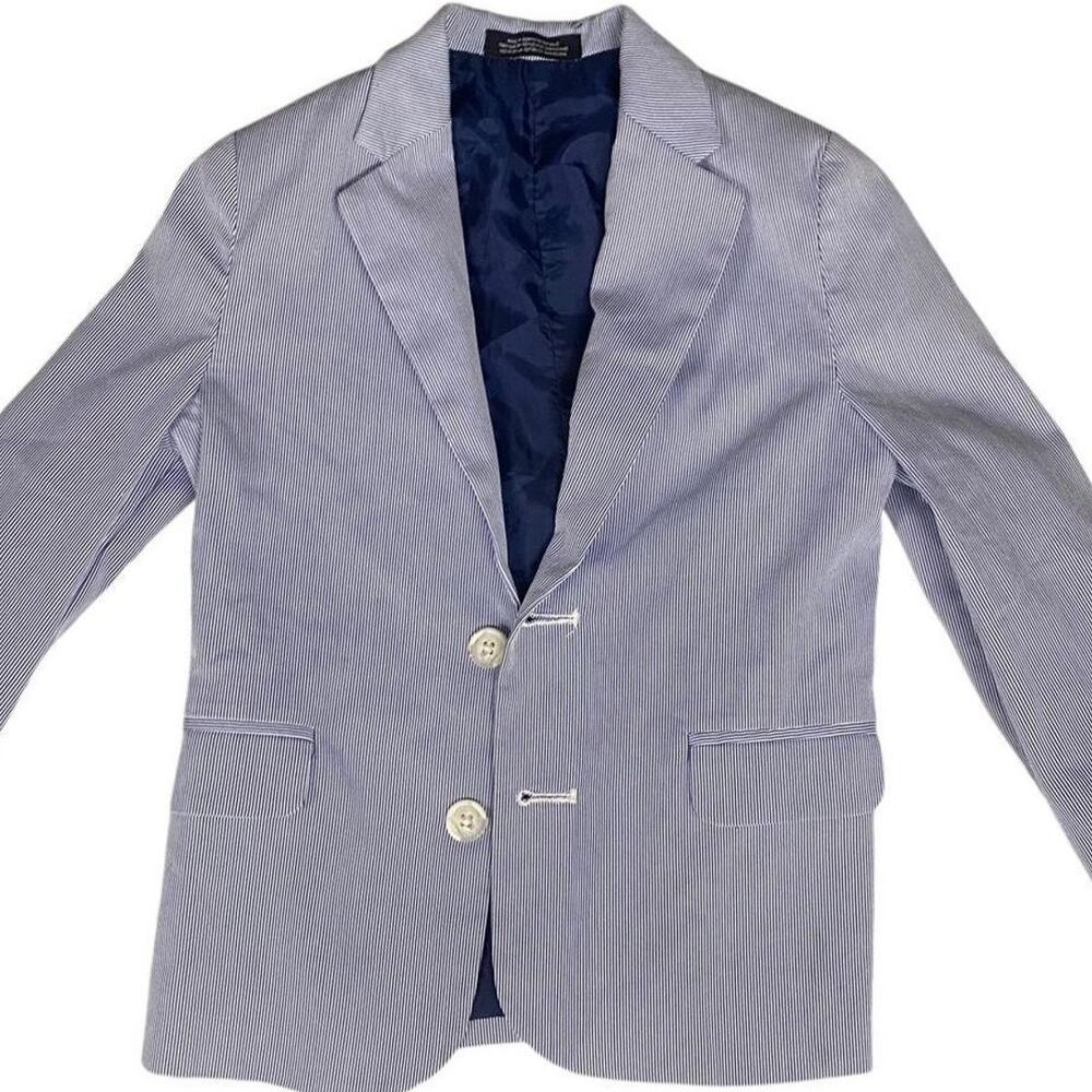 Kids blue and white striped